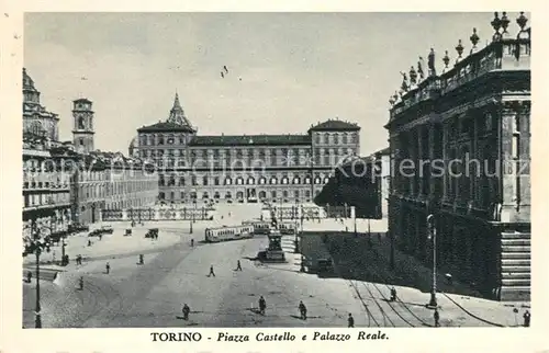 AK / Ansichtskarte Torino Piazza Castello Palazzo Reale Torino