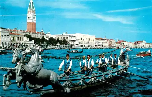 AK / Ansichtskarte Venezia_Venedig Regata Storica Bissona Cavalli Venezia Venedig