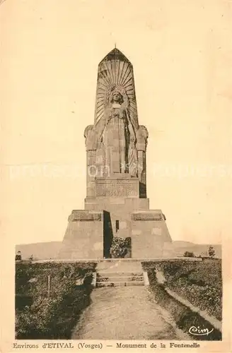 AK / Ansichtskarte Vosges_Vogesen_Region Monument de la Fontenelle Vosges_Vogesen_Region