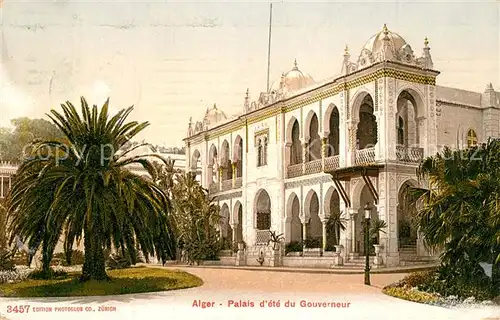 AK / Ansichtskarte Alger_Algerien Palsi d`ete du Gouverneur Alger Algerien