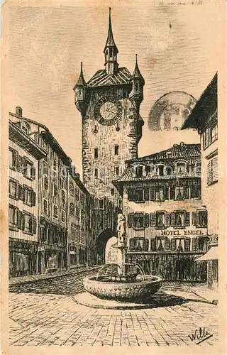 AK / Ansichtskarte Baden_AG Stadtturm Baden_AG
