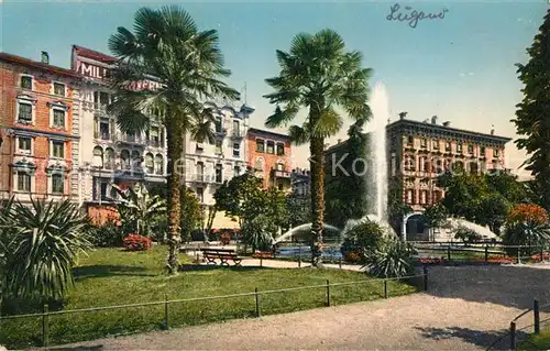 AK / Ansichtskarte Lugano_TI Giardino Pubblico Lugano_TI