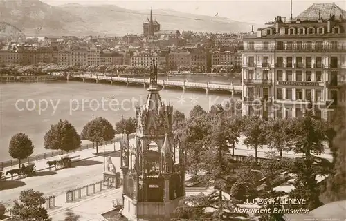 AK / Ansichtskarte Geneve_GE Monument Brunswick Geneve_GE