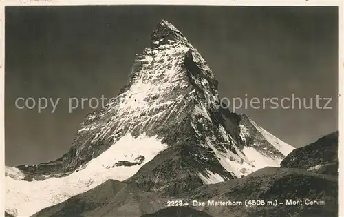 AK / Ansichtskarte Matterhorn_VS  Matterhorn VS