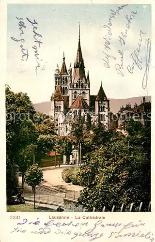 AK / Ansichtskarte Lausanne_VD Cathedrale Lausanne VD