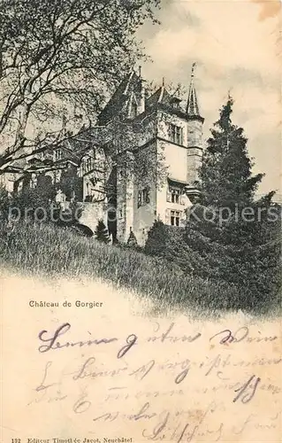 AK / Ansichtskarte Gorgier Chateau Gorgier