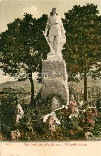 AK / Ansichtskarte Voegelinsegg_Speicher Schlachtendenkmal Voegelinsegg Speicher