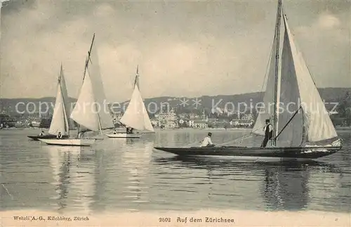 AK / Ansichtskarte Zuerichsee_ZH Segelboote Zuerichsee ZH