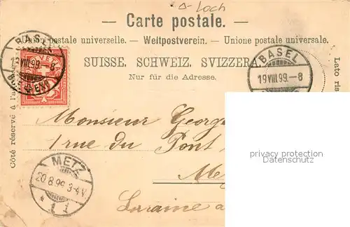 AK / Ansichtskarte Basel_BS Rheinpartie mit Muenster Basel_BS