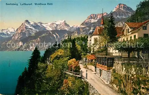 AK / Ansichtskarte Seelisberg_UR Waldhaus Ruetli Seepartie Seelisberg UR