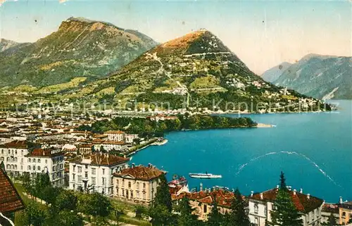AK / Ansichtskarte Lugano_TI e Monte Bre Lugano_TI