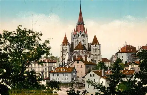 AK / Ansichtskarte Lausanne_VD Cathedrale Lausanne VD