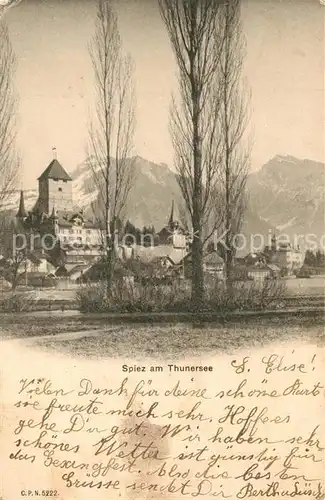 AK / Ansichtskarte Spiez_Thunersee_BE  Spiez_Thunersee_BE
