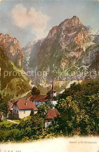 AK / Ansichtskarte Novel_St_Gingolph Kirchenpartie Novel_St_Gingolph
