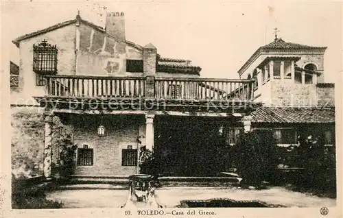 AK / Ansichtskarte Toledo_Castilla La_Mancha Casa del Greco Toledo_Castilla La_Mancha