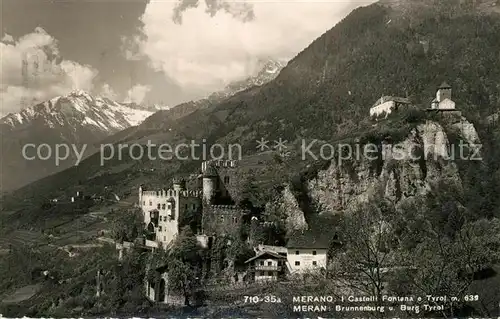 AK / Ansichtskarte Merano_Suedtirol Brunnenburg Burg Tyrol Merano Suedtirol