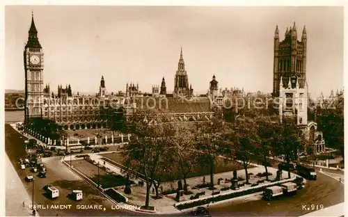 AK / Ansichtskarte London Parliament Square London