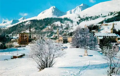 AK / Ansichtskarte St_Moritz_GR Piz Albana Piz Julier Winter St_Moritz_GR