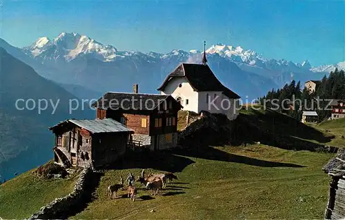 AK / Ansichtskarte Bettmeralp_VS Kirche  Bettmeralp VS