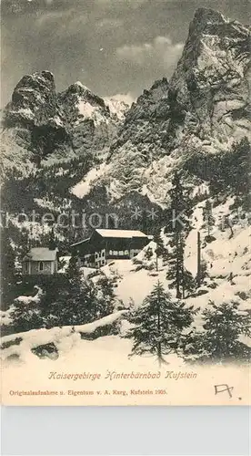 AK / Ansichtskarte Hinterbaernbad Winterlandschaft Hinterbaernbad