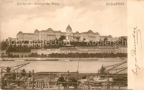 AK / Ansichtskarte Budapest Burg Hafen Budapest