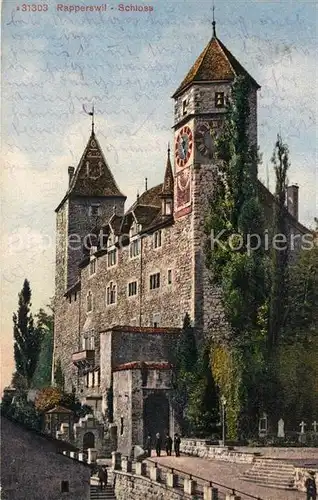 AK / Ansichtskarte Rapperswil_SG Schloss Rapperswil SG