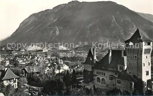AK / Ansichtskarte Sierre_VS Schloss Mercier Sierre_VS