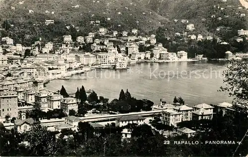 AK / Ansichtskarte Rapallo_Liguria Panorama Uferpromenade Rapallo Liguria