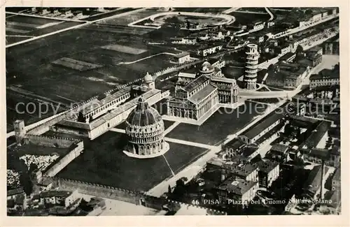 AK / Ansichtskarte Pisa Fliegeraufnahme Schiefer Turm Pisa