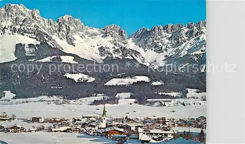 AK / Ansichtskarte Ellmau_Tirol Panorama Wintersportcenter am Wilden Kaiser Kaisergebirge Ellmau Tirol