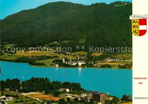 AK / Ansichtskarte Bodensdorf_Ossiacher_See Ferienwohnungshotel Stift Ossiach Kloster Fliegeraufnahme Bodensdorf_Ossiacher_See