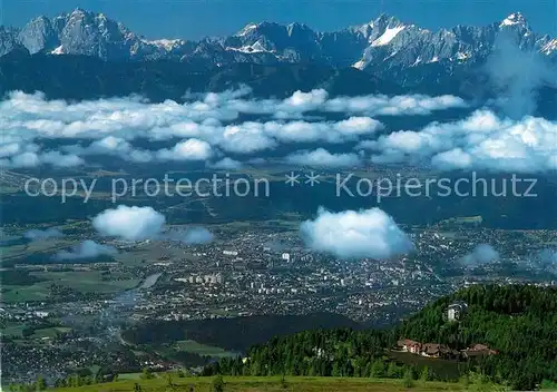 AK / Ansichtskarte Sattendorf Aussichtsberg Gerlitzen Blick auf Villach und Julische Alpen Sattendorf