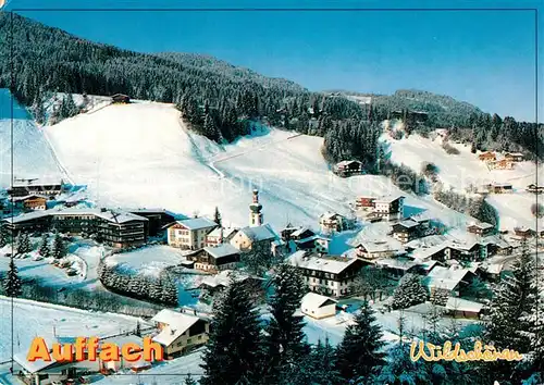 AK / Ansichtskarte Auffach Talblick Hochtal Winterimpressionen Wintersportzentrum Auffach