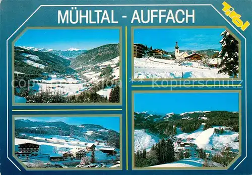 AK / Ansichtskarte Auffach Winterpanorama Muehltal Hochtal Wildschoenau Auffach