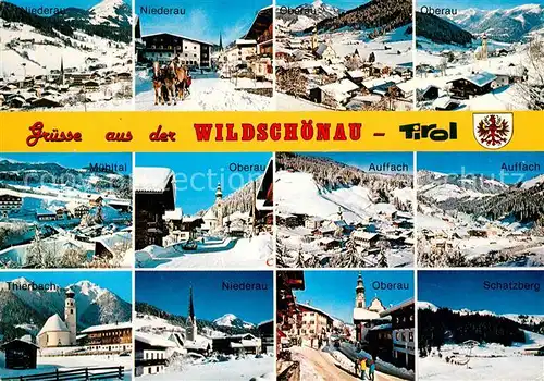 AK / Ansichtskarte Wildschoenau_Tirol Wintersportplaetze der Region Wildschoenau Tirol