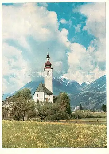 AK / Ansichtskarte St_Margarethen_Buch Blumenwiese Kirche Alpen 