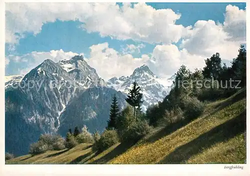 AK / Ansichtskarte Zimba_Raetikon Bergfruehling Alpenpanorama Zimba Raetikon