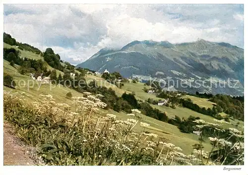 AK / Ansichtskarte Bartholomaeberg_Vorarlberg Landschaftspanorama Bergsommer Alpen Bartholomaeberg Vorarlberg