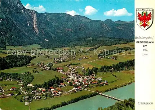 AK / Ansichtskarte Breitenbach_Inn Erholungsort Brandenberger Berge Kienberg Fliegeraufnahme Breitenbach Inn