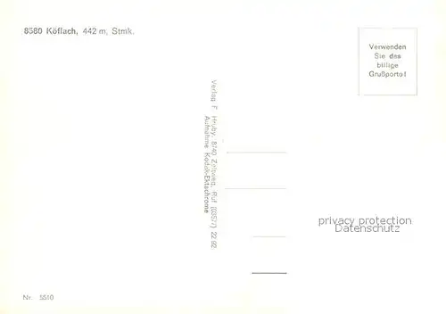 AK / Ansichtskarte Koeflach Fliegeraufnahme Koeflach