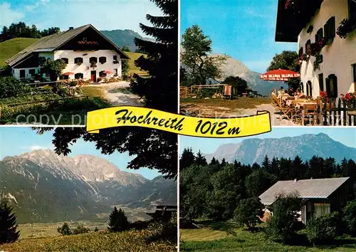 AK / Ansichtskarte Golling_Salzach Alpengasthof Hochreith Landschaftspanorama Alpen Golling Salzach