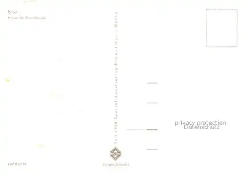 AK / Ansichtskarte Erfurt Haeuser der Kraemerbruecke Altstadt Erfurt