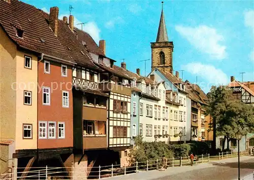 AK / Ansichtskarte Erfurt Haeuser der Kraemerbruecke Altstadt Erfurt