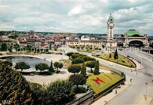 AK / Ansichtskarte Limoges_Haute_Vienne La Gare des Benedictins et ses Jardins Limoges_Haute_Vienne