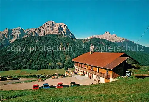 AK / Ansichtskarte Sexten_Sesto_Suedtirol Gasthof Albergo Panorama Des Holzer Franz Dolomiten Sexten_Sesto_Suedtirol