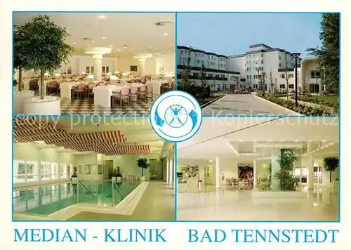 AK / Ansichtskarte Bad_Tennstedt Median Klinik Speisesaal Halle Hallenbad Bad_Tennstedt