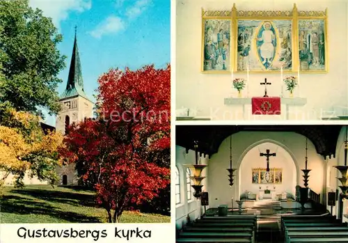 AK / Ansichtskarte Gustavsberg Kyrka Kirche Innenansicht Gustavsberg