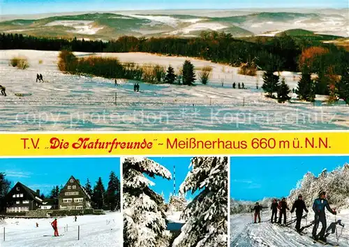 Hessisch_Lichtenau TV Die Naturfreunde Meissnerhaus auf dem Hohen Meissner Winterlandschaft Wintersport Hessisch Lichtenau