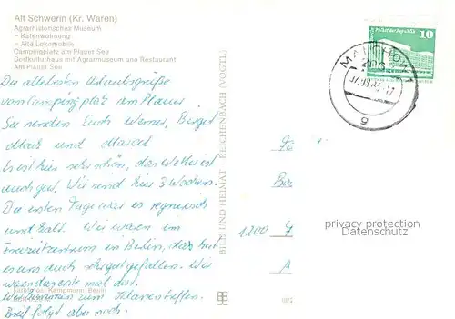 Alt_Schwerin Agrarhistorisches Museum Katenwohnung Lokomotive Campingplatz Plauer See Dorfkulturhaus Alt_Schwerin