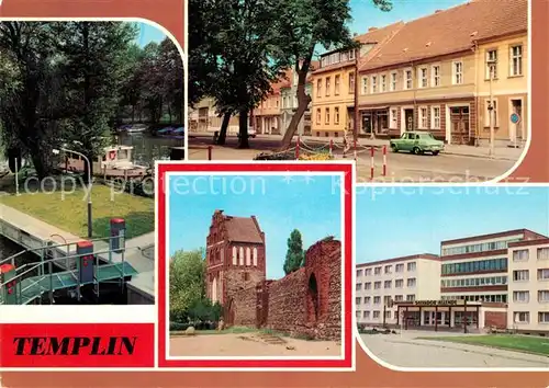 Templin Schleuse Templiner Kanal Markt Stadtmauer Wiekturm Prenzlauer Tor FDGB Erholungsheim Salvador Allende Bettenhaus Templin